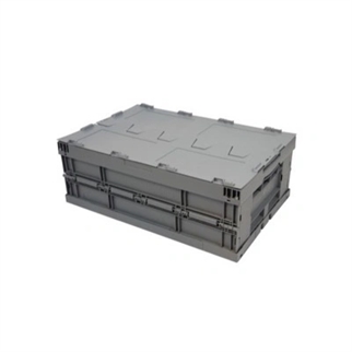 Foldbar kasse med låg, mål: 600x400x223 mm